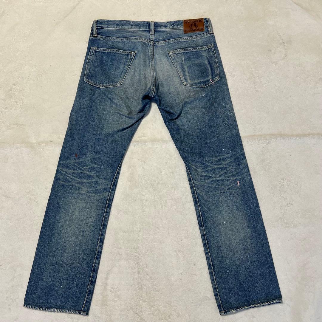ヒステリックグラマー 0231AP02 ダメージ加工 デニムパンツ 赤耳 W32