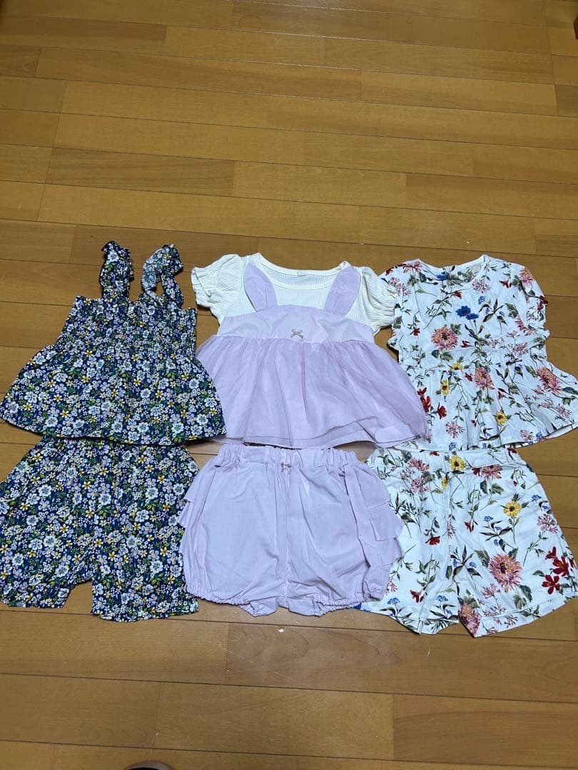 かめこ 女の子 90サイズ 夏服 半袖 エニィファム