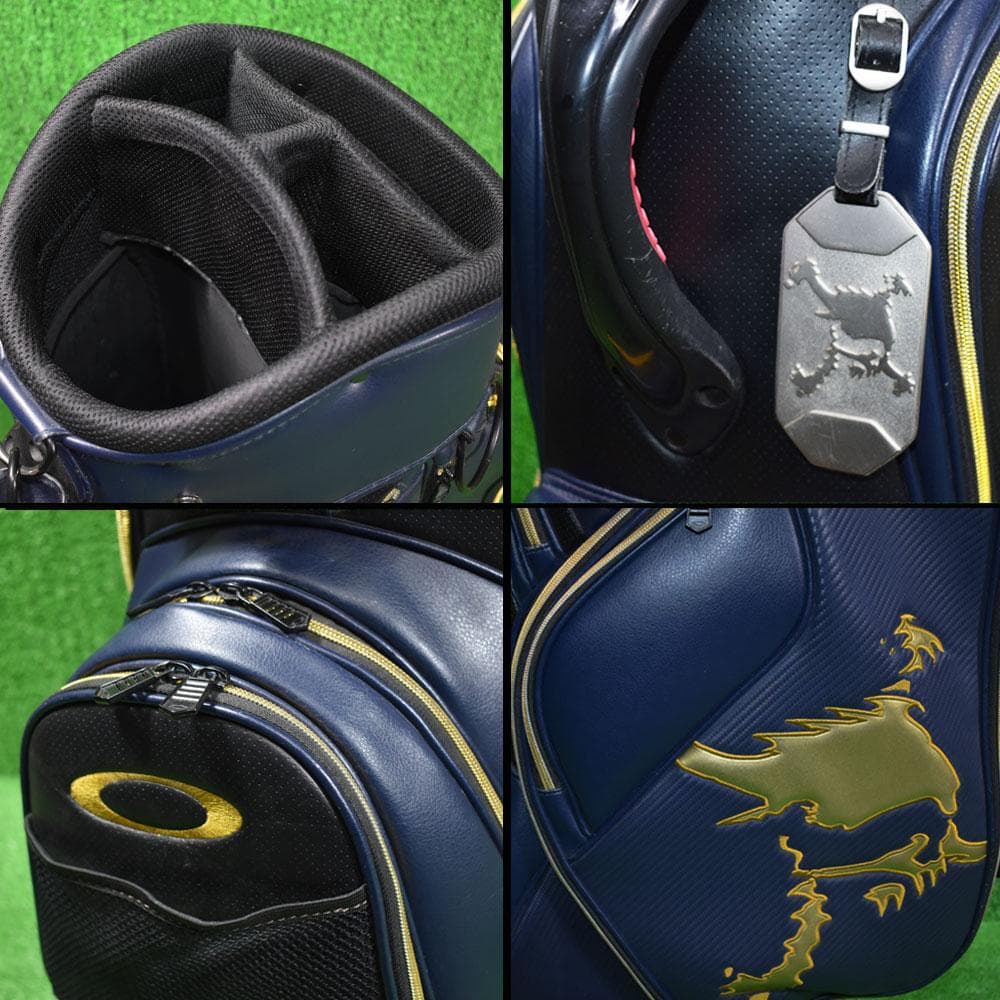 OAKLEY/オークリー ゴルフ キャディバッグ9型【ネイビー】中古！