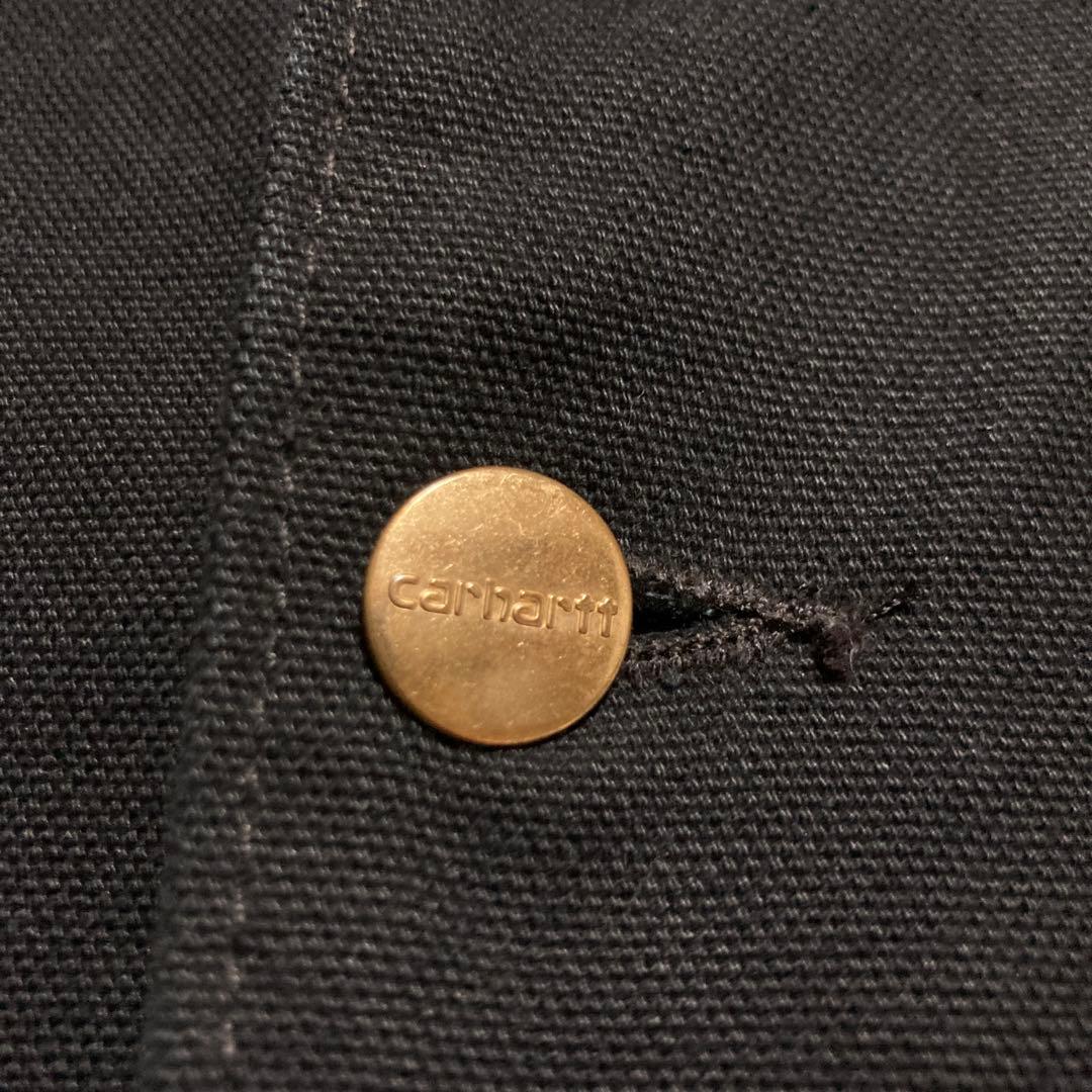 Carhartt ブラックジャケット コーデュロイ襟