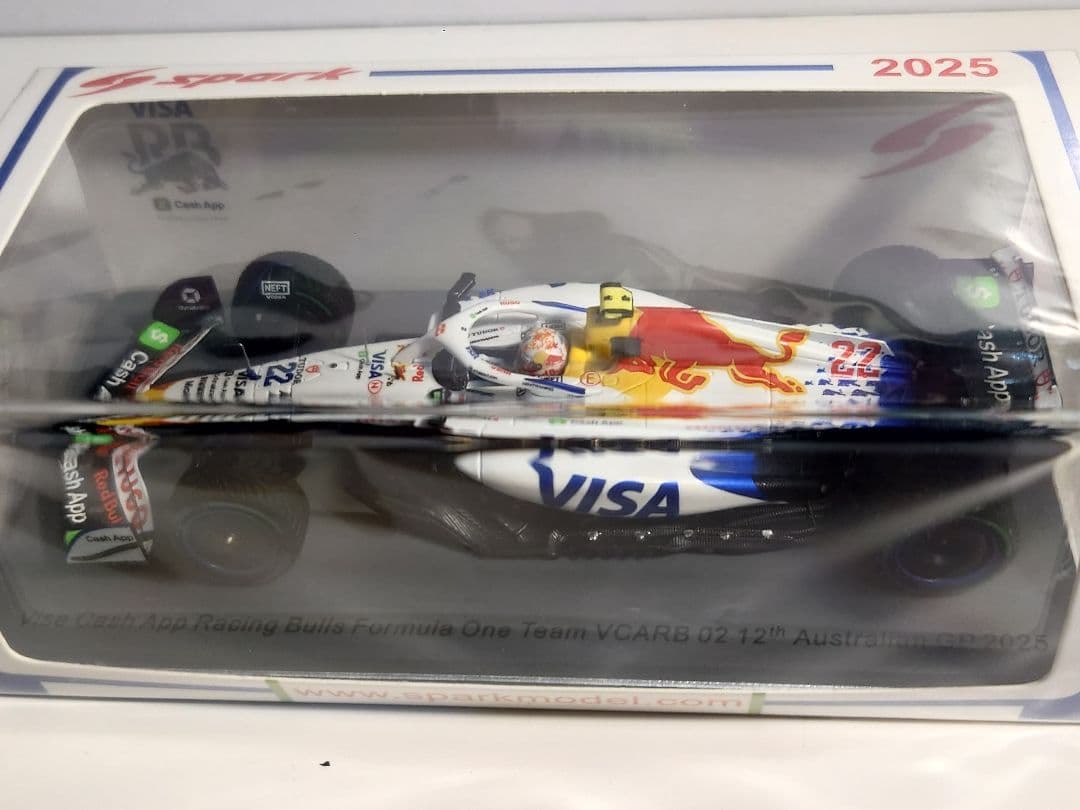 スパーク　S9575 レーシングブルズ　チームVCARB 02 角田裕毅