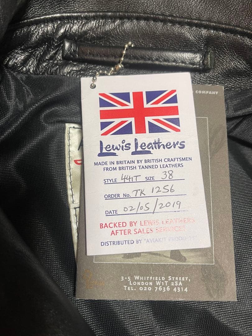 Lewis Leathers サイクロンタイトフィット ラッドランドシープ　38