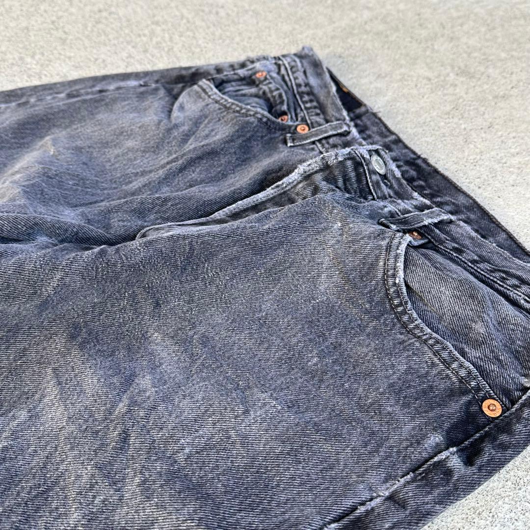 90s Levi's ブラックデニム 後染め　501 USA製　553番　99年