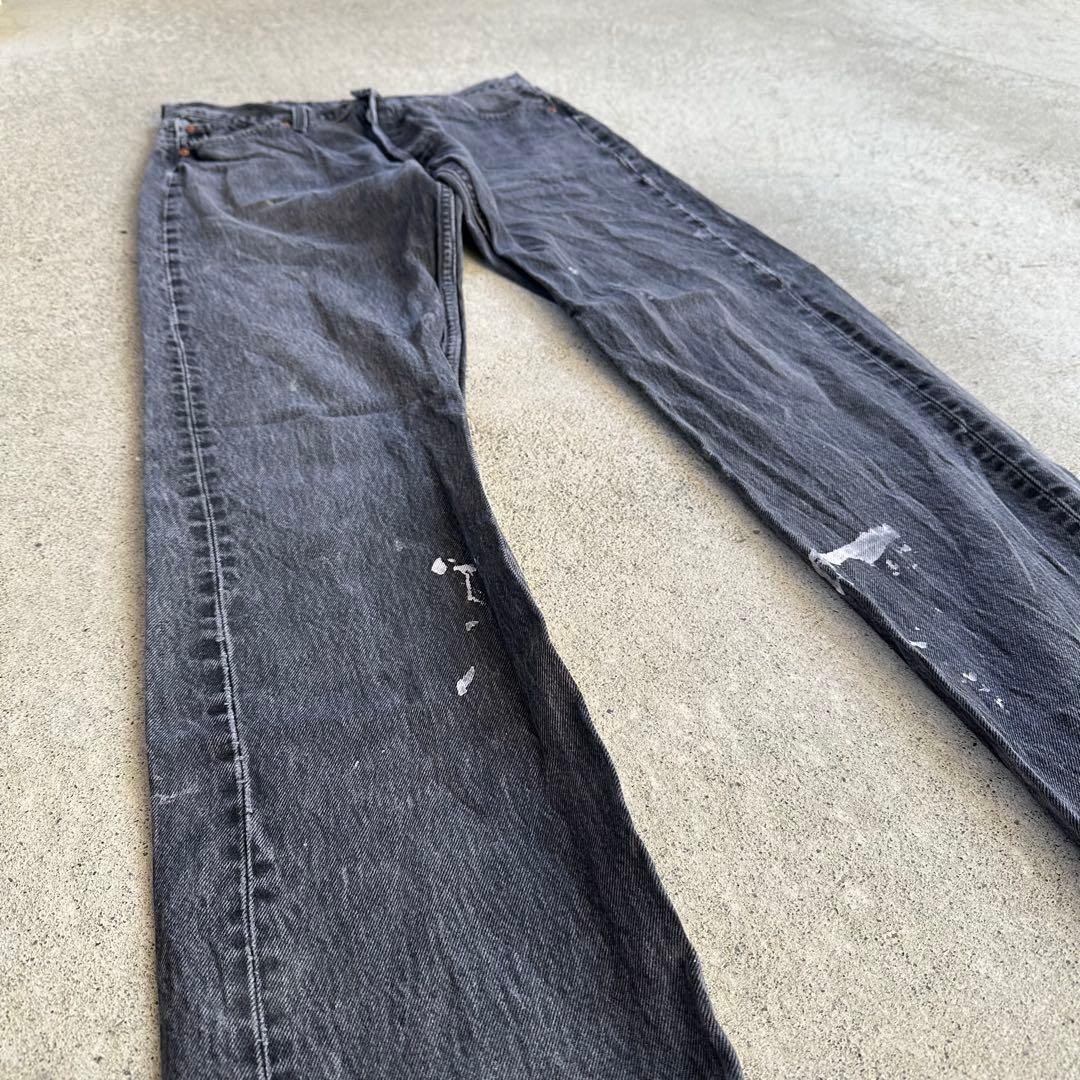 90s Levi's ブラックデニム 後染め　501 USA製　553番　99年