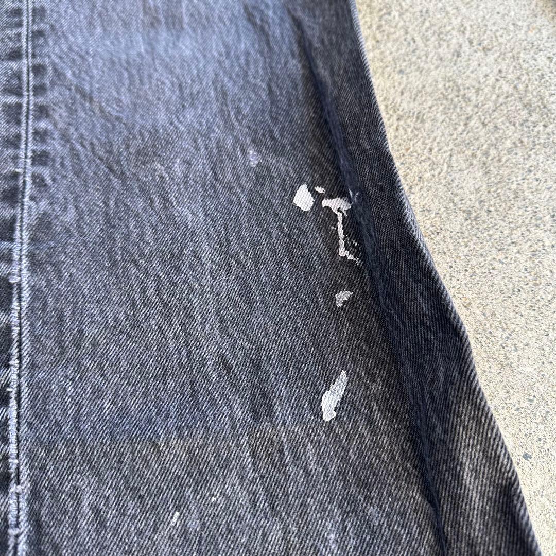 90s Levi's ブラックデニム 後染め　501 USA製　553番　99年