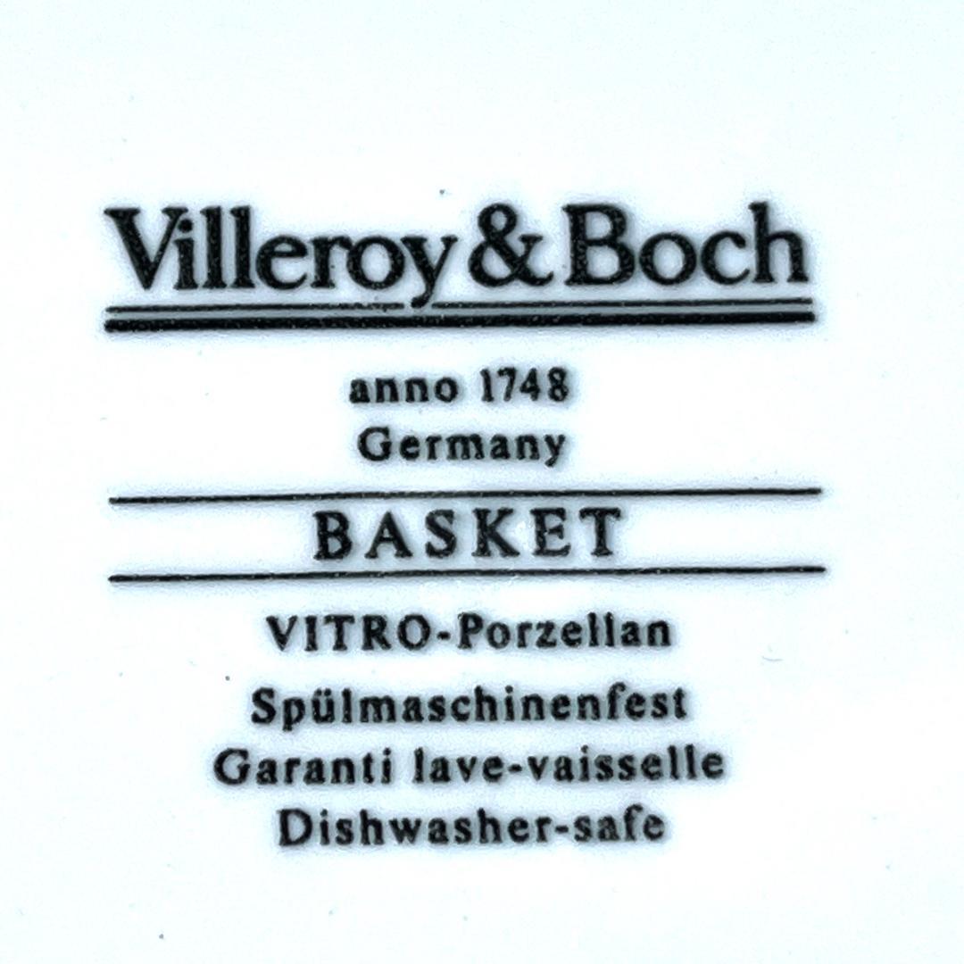 Villeroy&Boch　バスケット　16cm ケーキ皿5枚　 銘々皿　美品