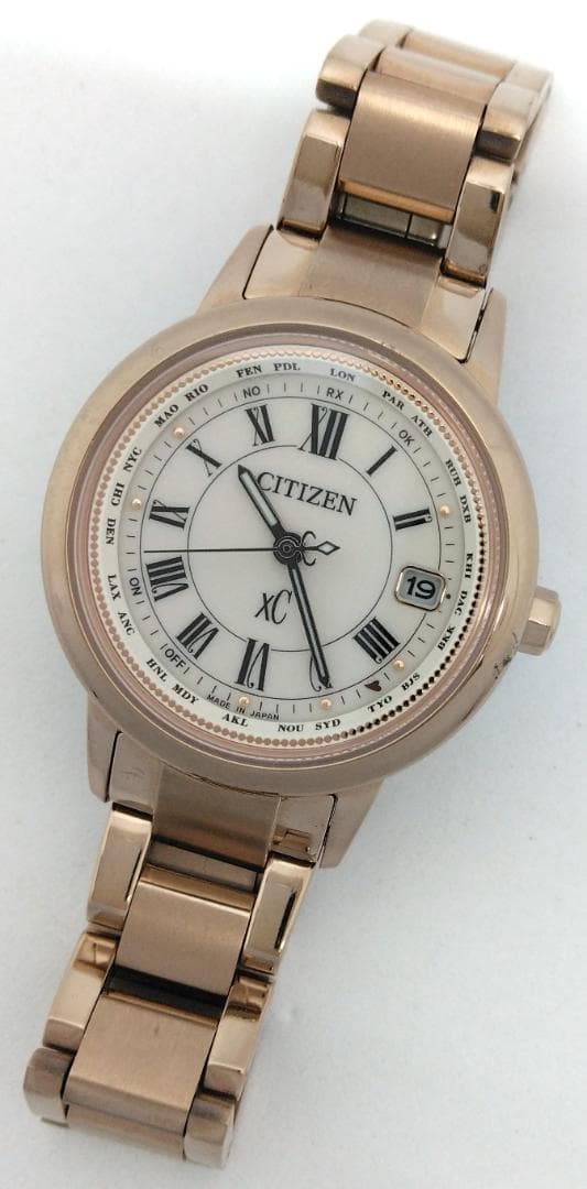 シチズン 腕時計 クロスシー レディース ソーラー電池 中古品 (74085)※