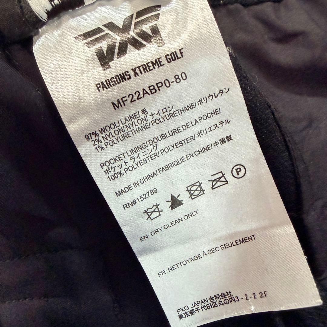 PXG ウール チェック ゴルフパンツ 34 ストレッチ 2022 Lサイズ相当