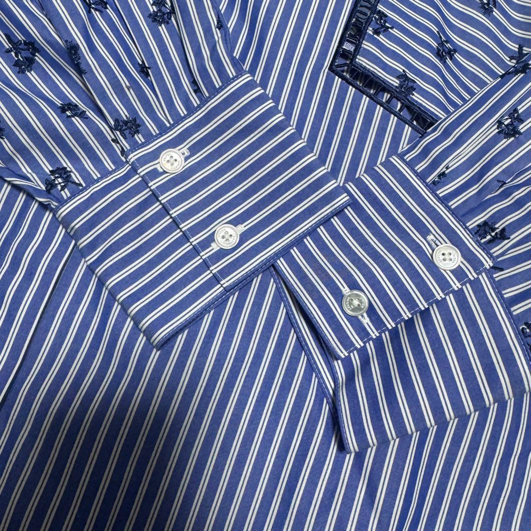 美品 UNITED ARROWS エンブロイダリー コンビ ドルマンブラウス