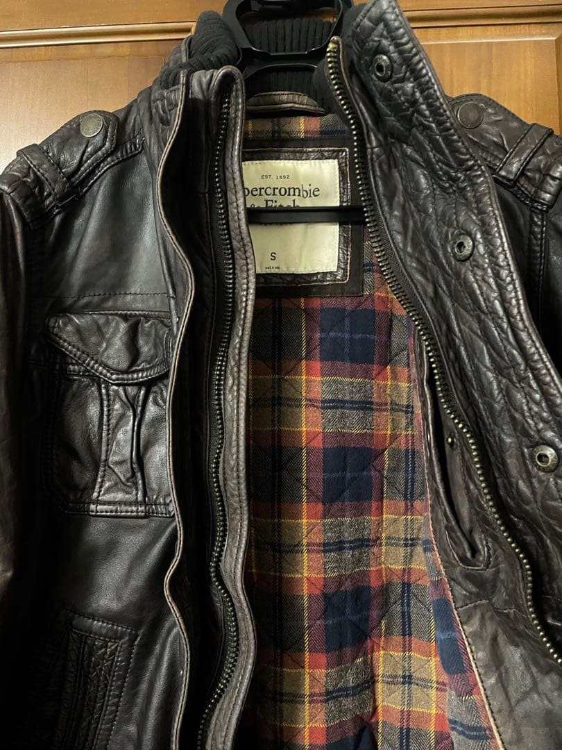【希少】Abercrombie & Fitch アバクロ 本革 ジャケット