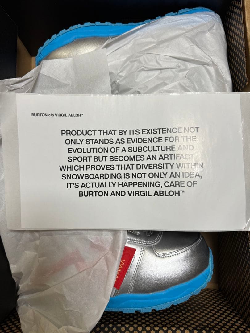 burton virgilabloh コラボ　スノボー　ブーツ　24.5cm