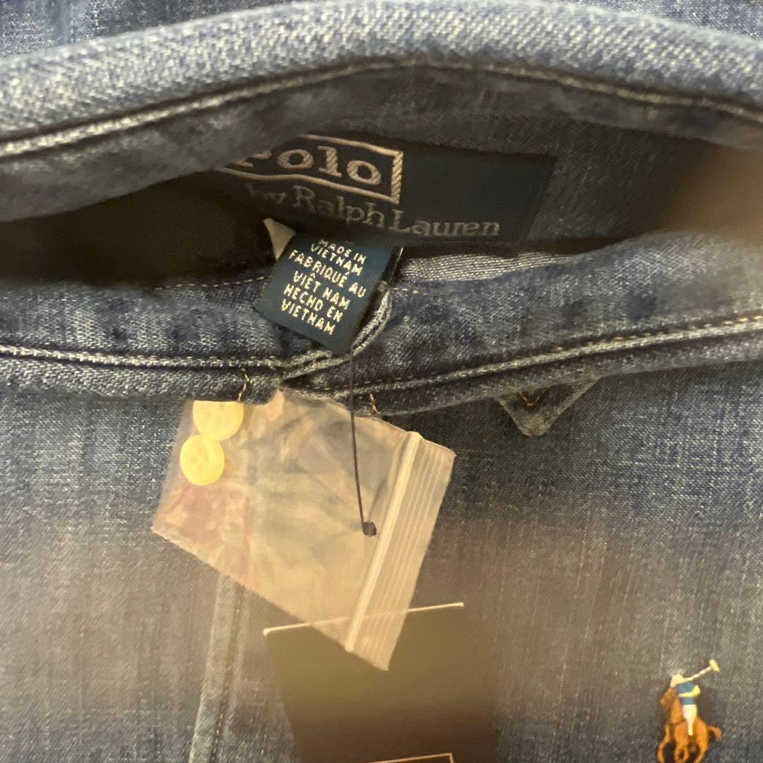 新品POLO ラルフローレン ヴィンテージ加工 デニムシャツ
