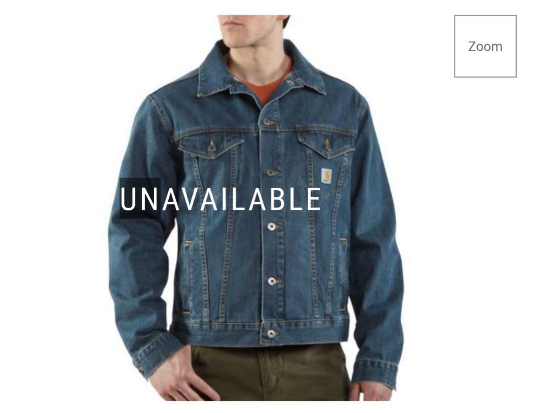 Carhartt　デニムジーンズジャケット　J291ABL