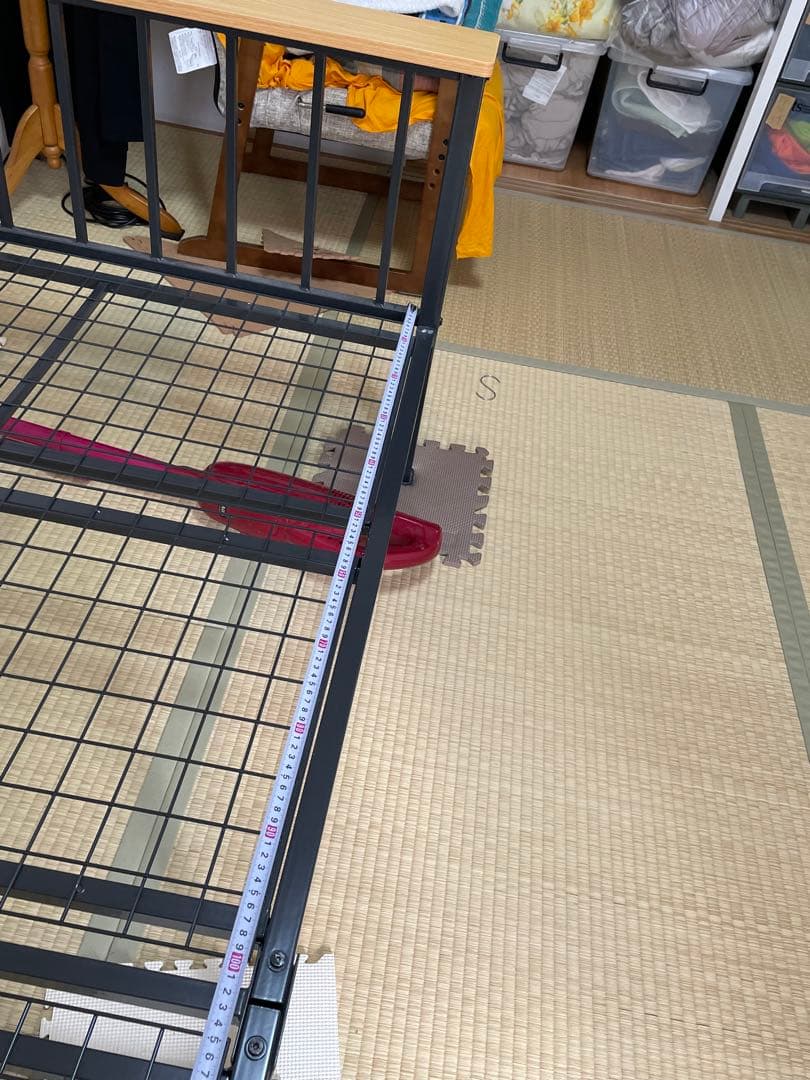 中古⭐︎シングルベッドフレーム スチール メッシュ