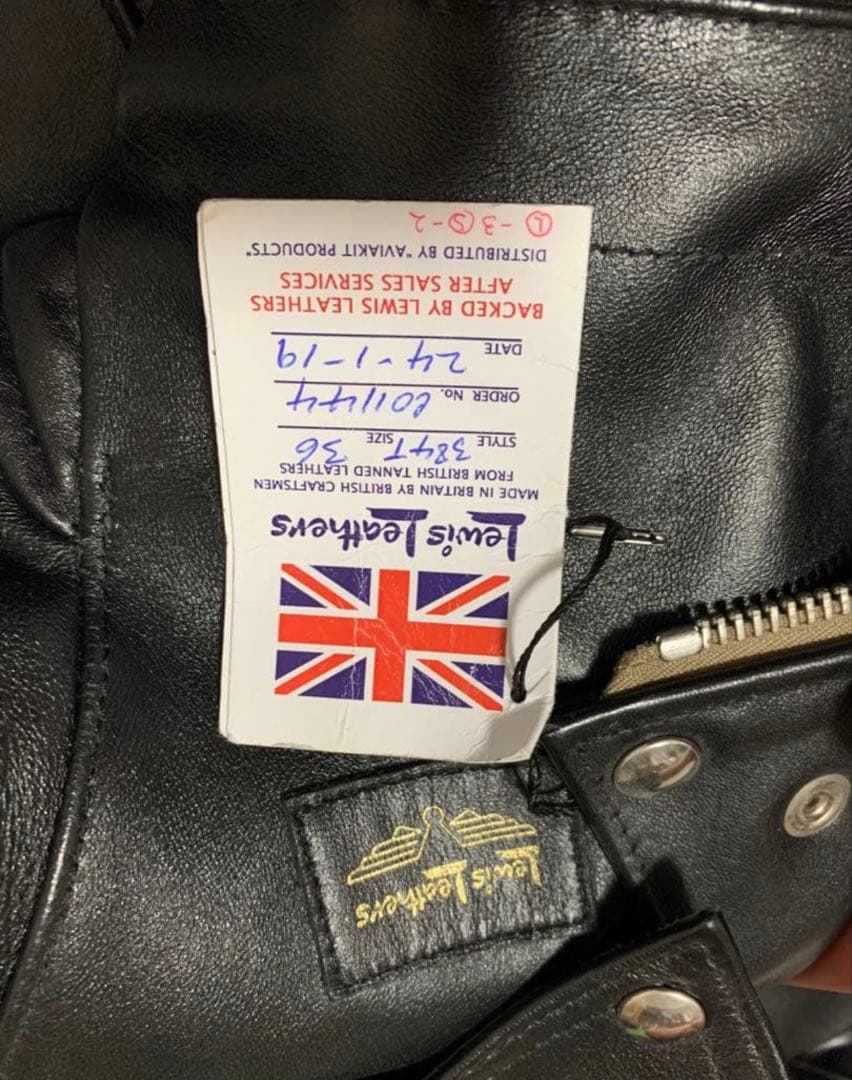 Lewis Leathers ラットランドシープ　ブラック レザージャケット36