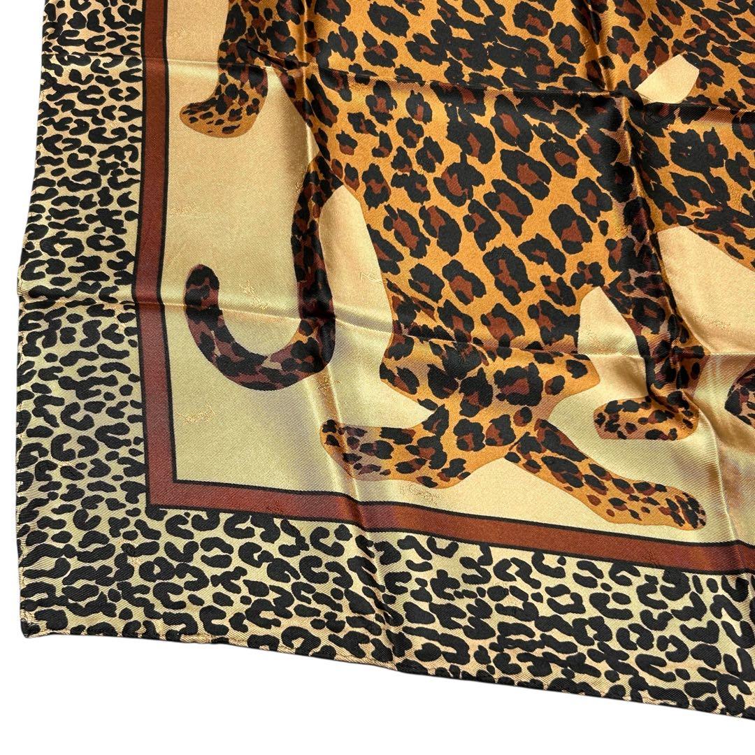 桧*様 71657 YVES SAINT LAURENT レオパード柄 56×5