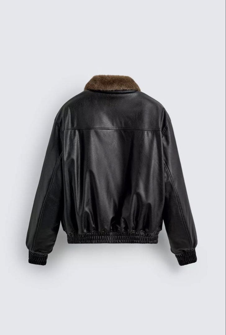 ZARA リバーシブルフェイクレザージャケット