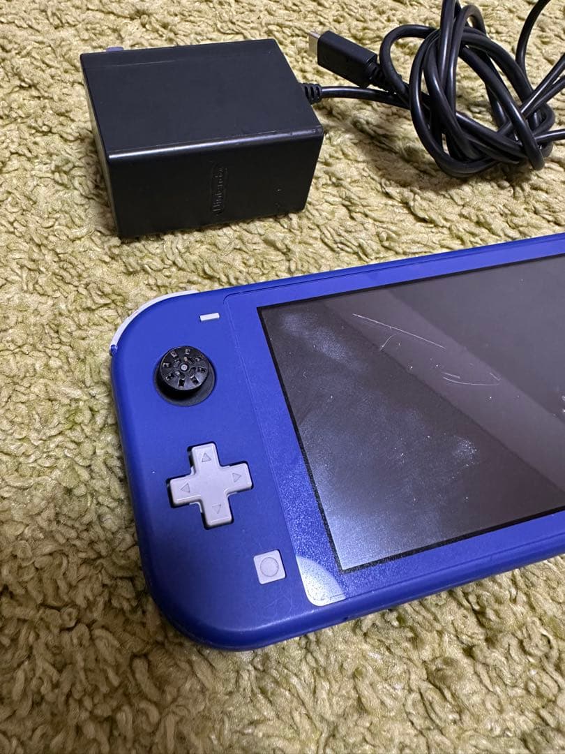 ジャンク品　Nintendo Switch Lite 青 本体 充電器付き