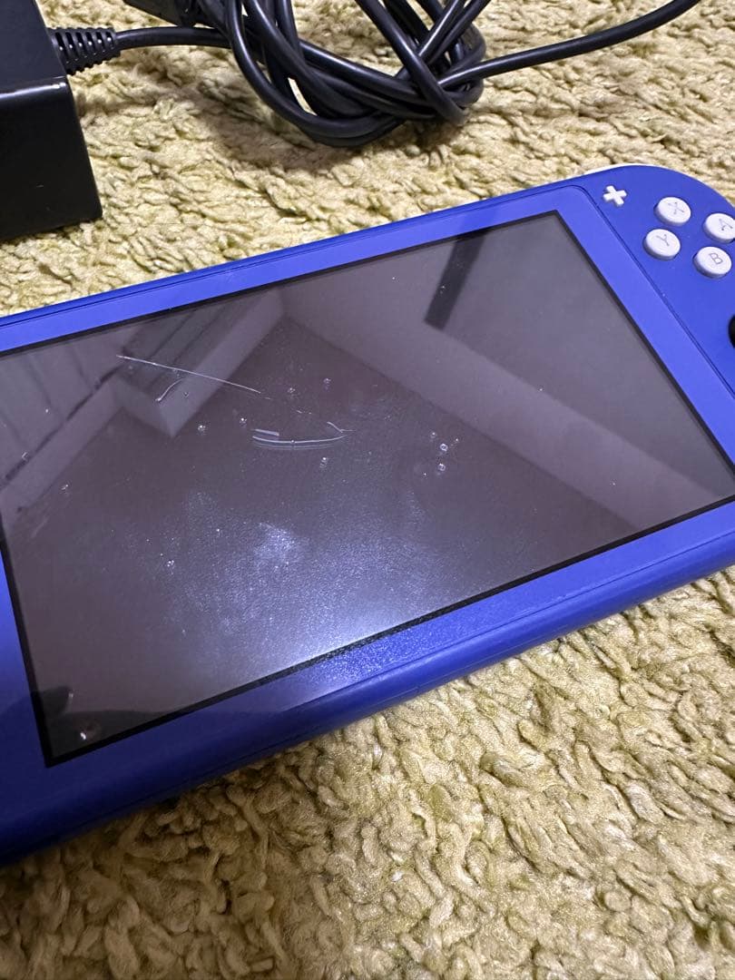 ジャンク品　Nintendo Switch Lite 青 本体 充電器付き
