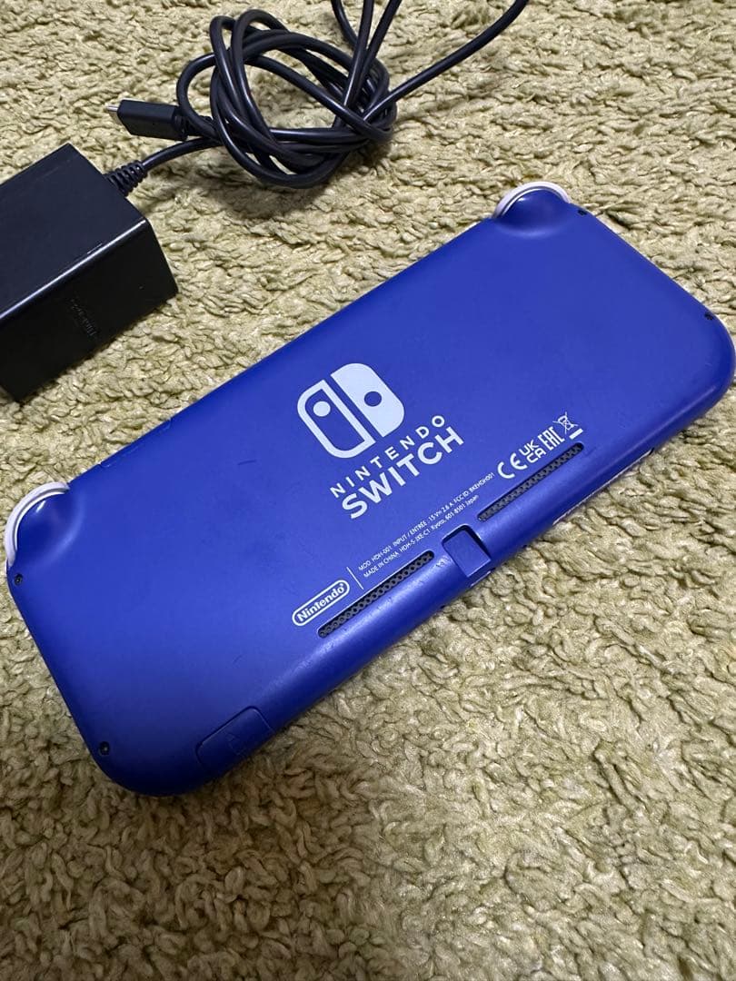 ジャンク品　Nintendo Switch Lite 青 本体 充電器付き