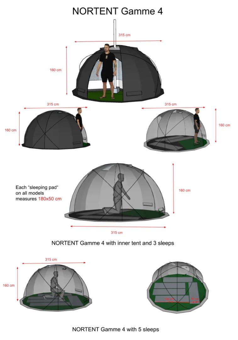 未使用新品 NORTENT Gamme4 ARCTIC テント
