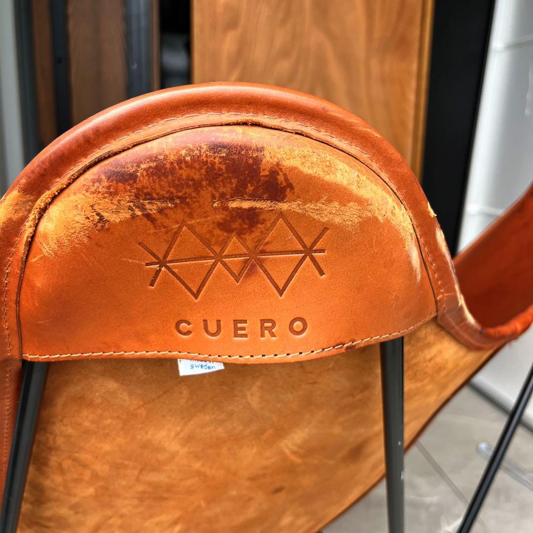 取付無料！CUERO BKF マリポサブラウン 本革 北欧 バタフライチェア✨