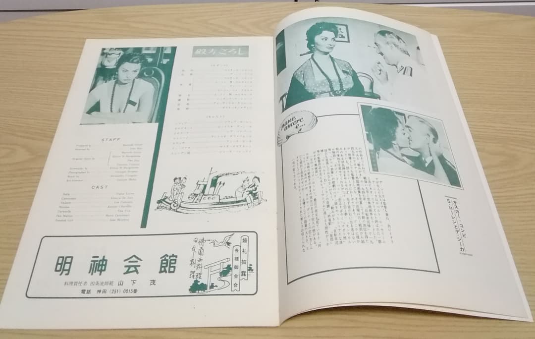(レア)映画パンフレット　「殿方ごろし」　ソフィア・ローレン