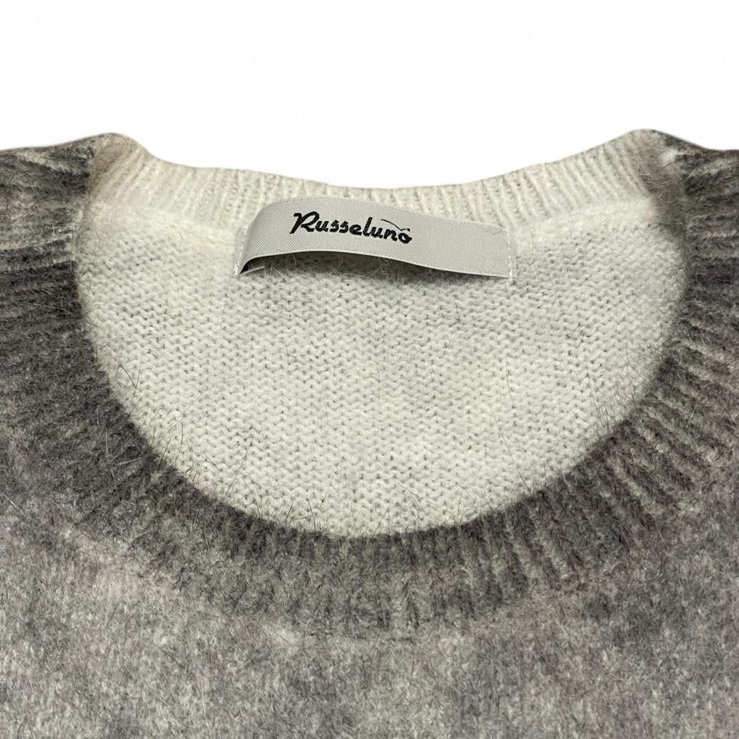 Russeluno GRAPHIC KNIT SWEATER アンゴラニット