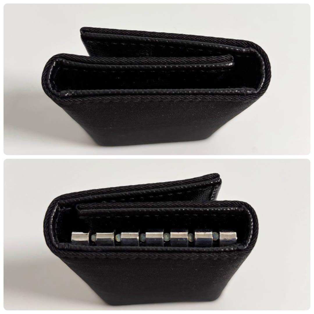 極美品✨️PRADA 6連 キーケース 三角ロゴ サフィアーノレザー
