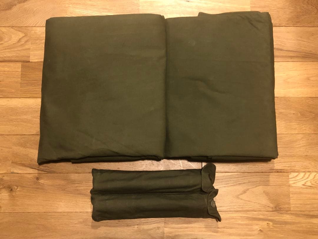 【軍幕屋】未使用ヒロシ愛用ポーランド軍ポンチョテント★サイズ3★ステンシルあり