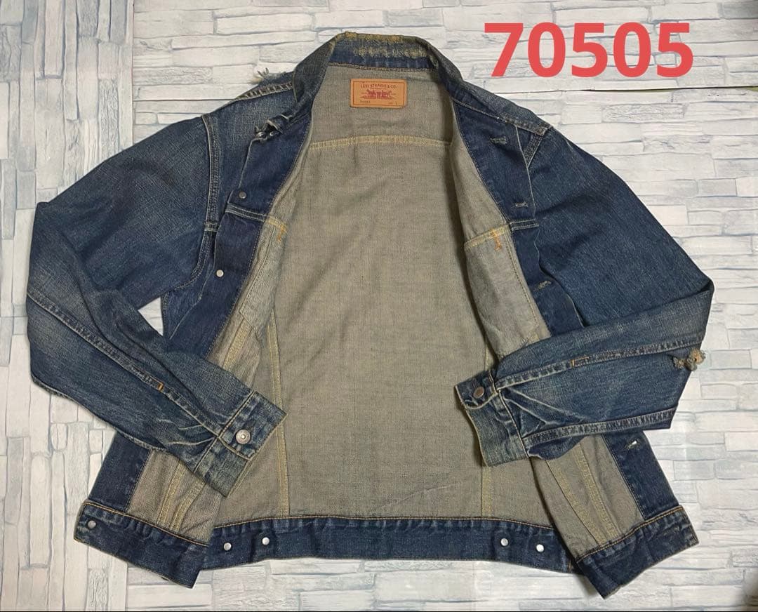 Levi's インディゴデニムジャケット　70505 古着❣️ Ｌ　リーバイス