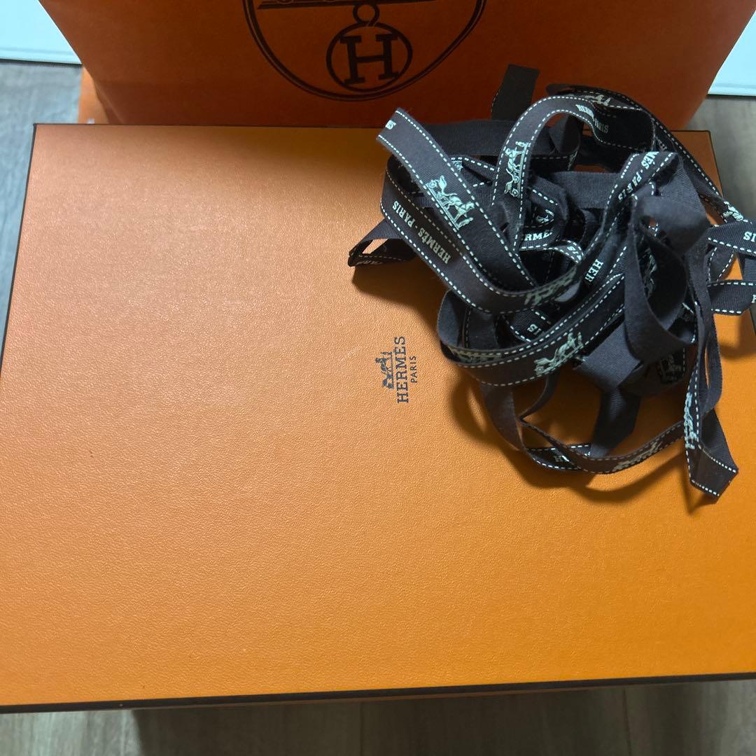 HERMES オレンジ ギフトボックス 約22cm
