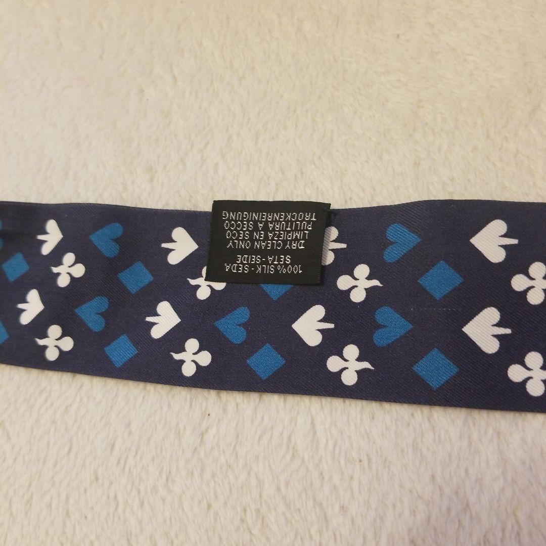 【専用】HERMES ツイリー 2点☆紫系 トランプ柄青系