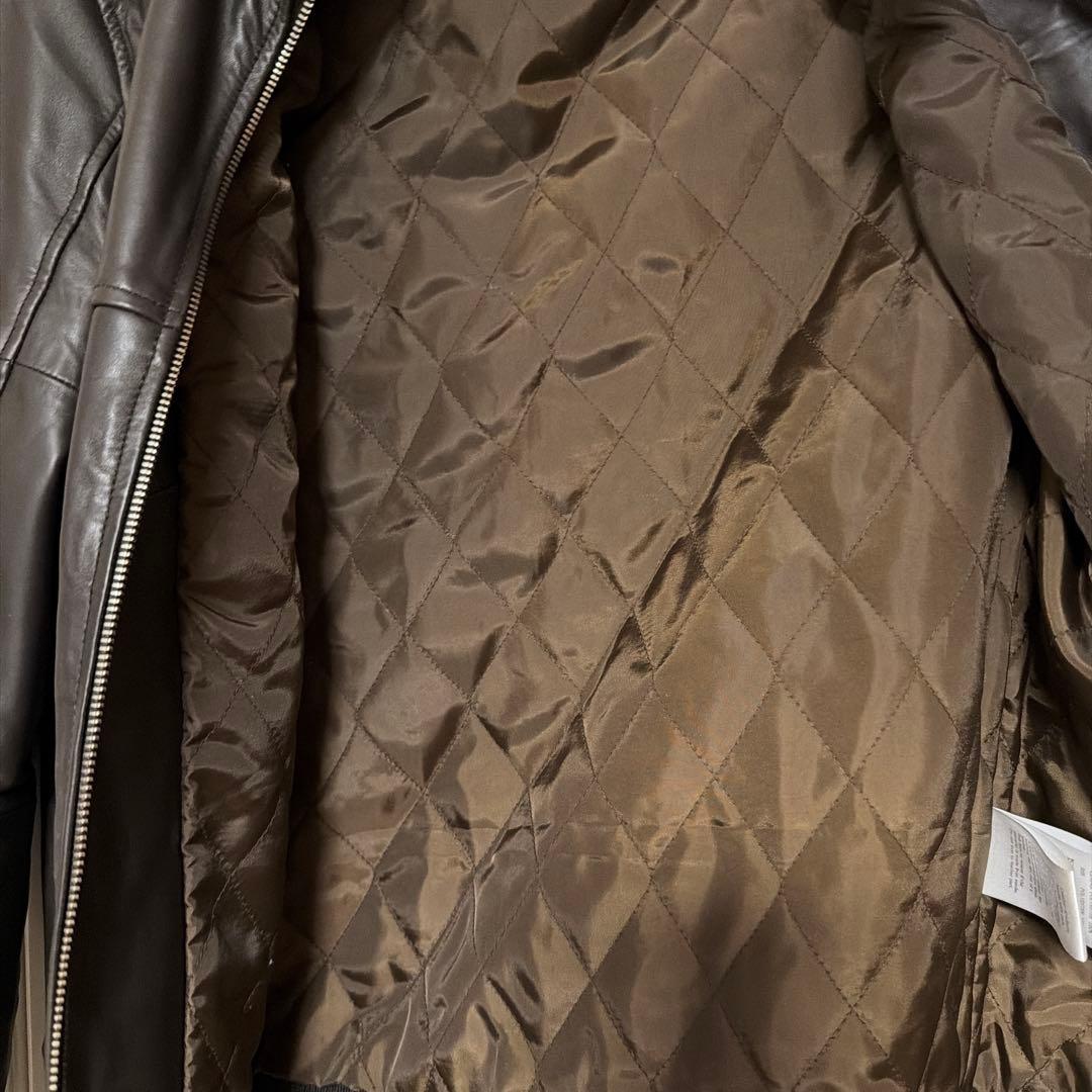 AKM Contemporary　レザー　ライダース　M ダークブラウン　美品