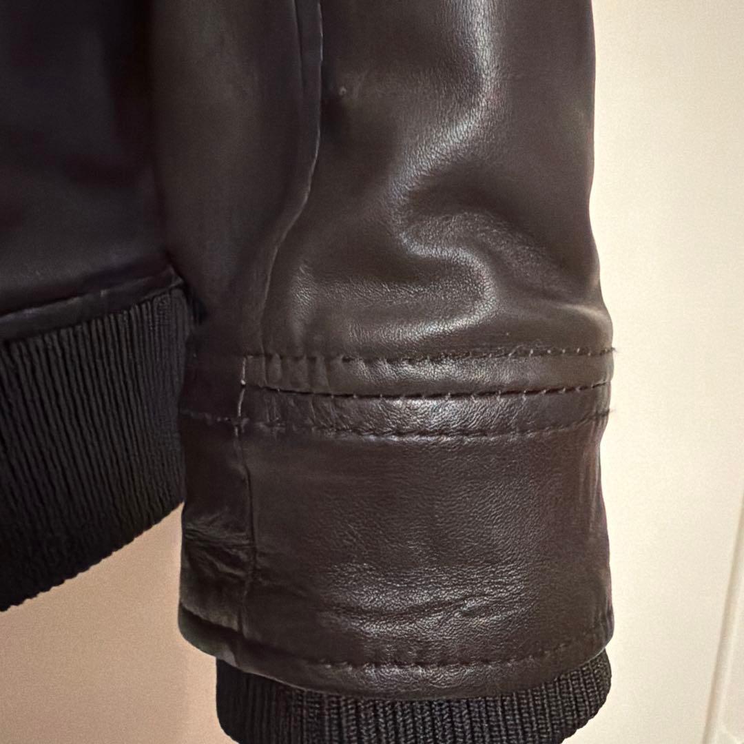 AKM Contemporary　レザー　ライダース　M ダークブラウン　美品