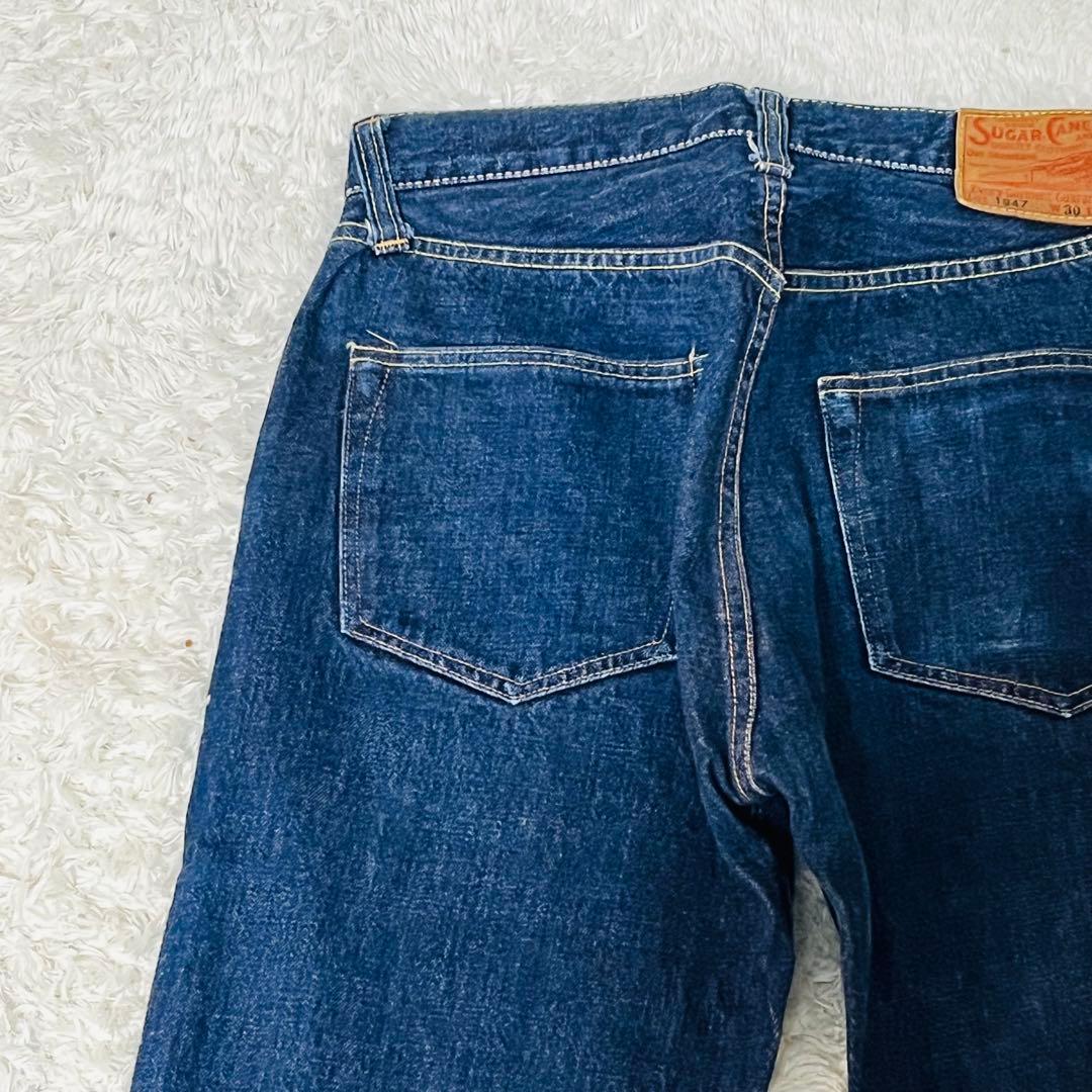 美品 SUGAR CANE 1947 W30 L34 シュガーケーン 濃紺 赤耳