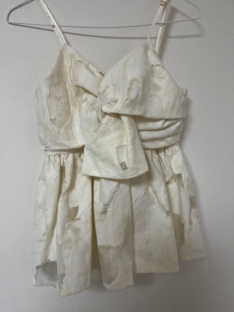 【taya】Acka jacquard peplum bustier