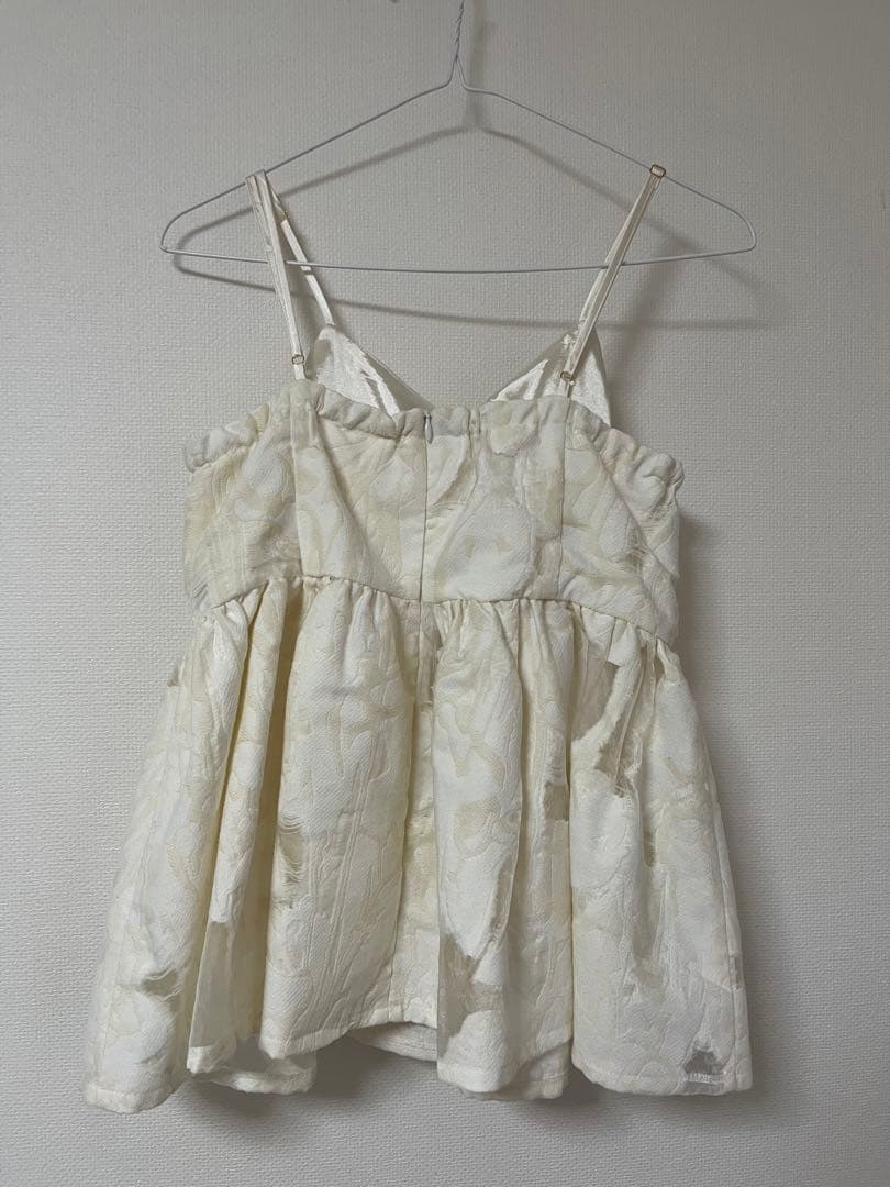【taya】Acka jacquard peplum bustier