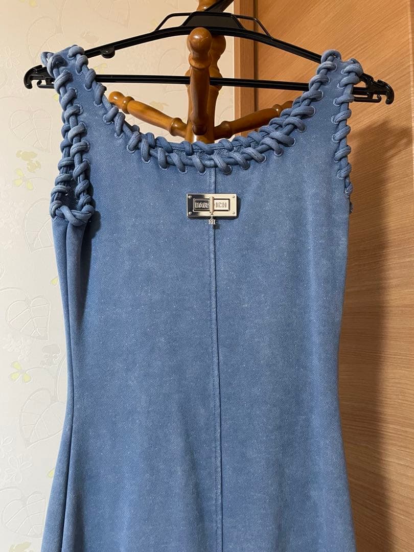 美品 Darich カットデニムロングワンピース