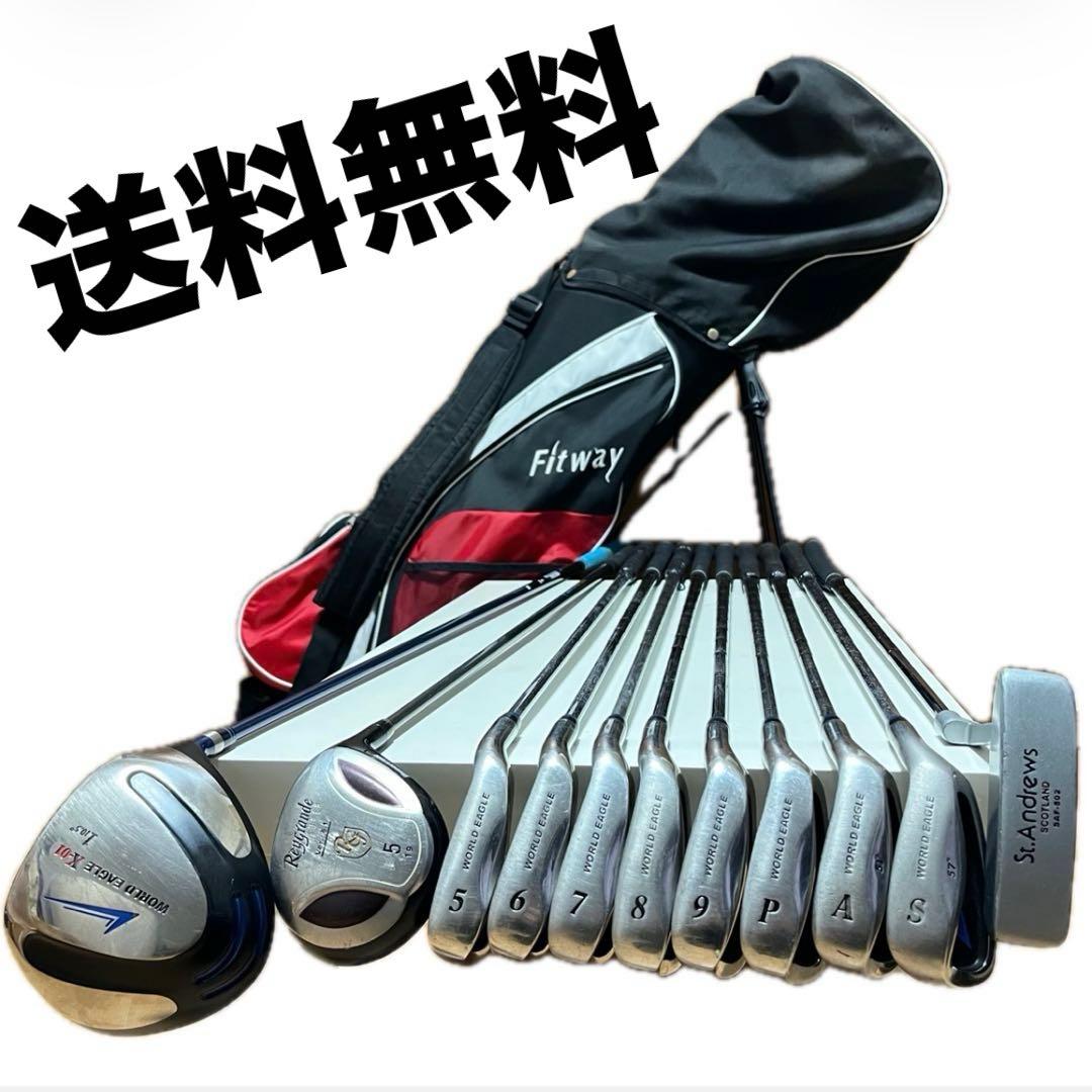 【WORLDEAGLE】ゴルフクラブ11本 フルセット キャディバッグ おまけ付