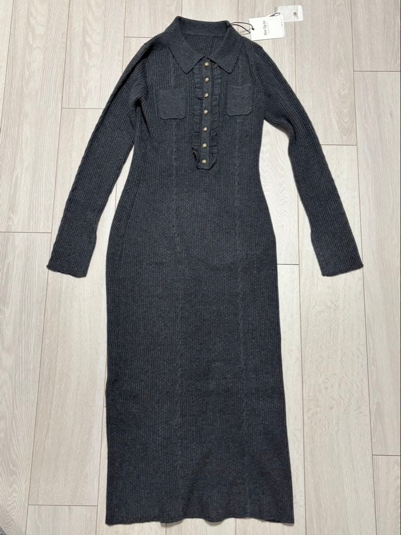 ワンピース herlipto Margot Knit Long Dress