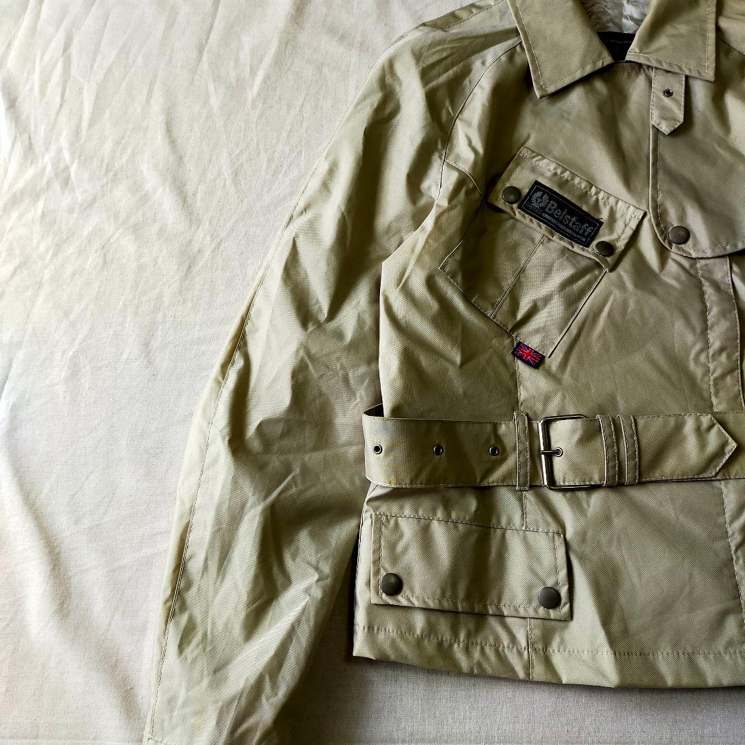 yocchi　古着　belstaff　ナイロンジャケット　ダブルライダース