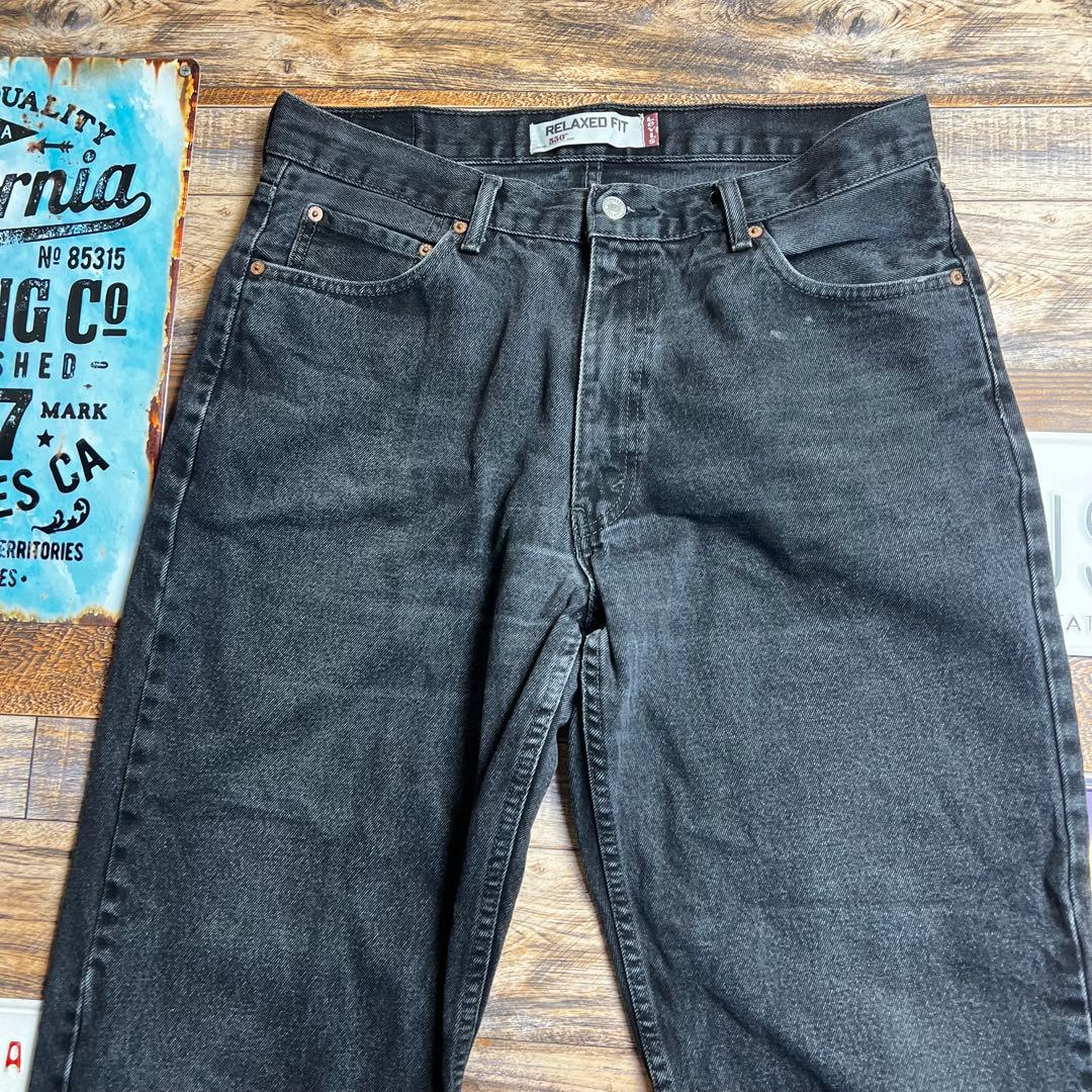 ダ*ナ様 Levi’s 550 W36 ブラックデニム バギーデニム　リラックス