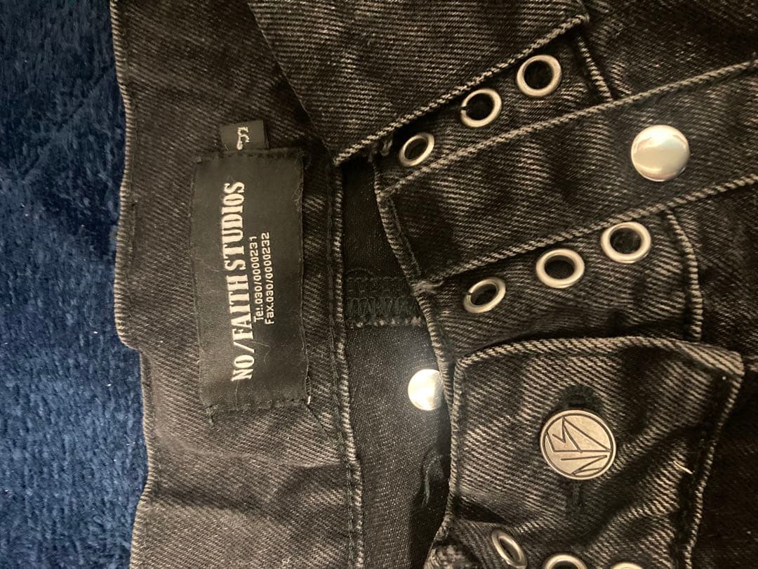パンツ NO/FAITH STUDIOS BLACK HEAVY CARGO