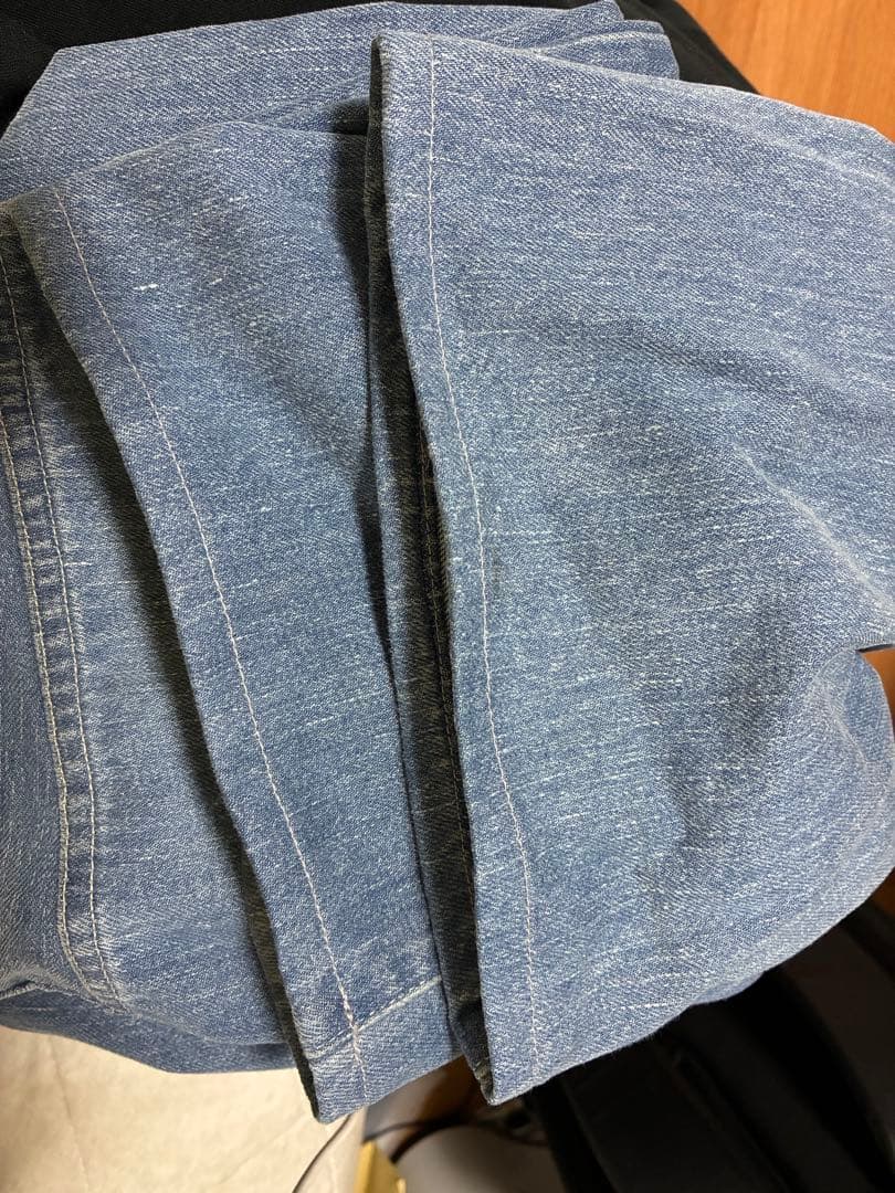 パンツ auralee selvedge faded light denim pants