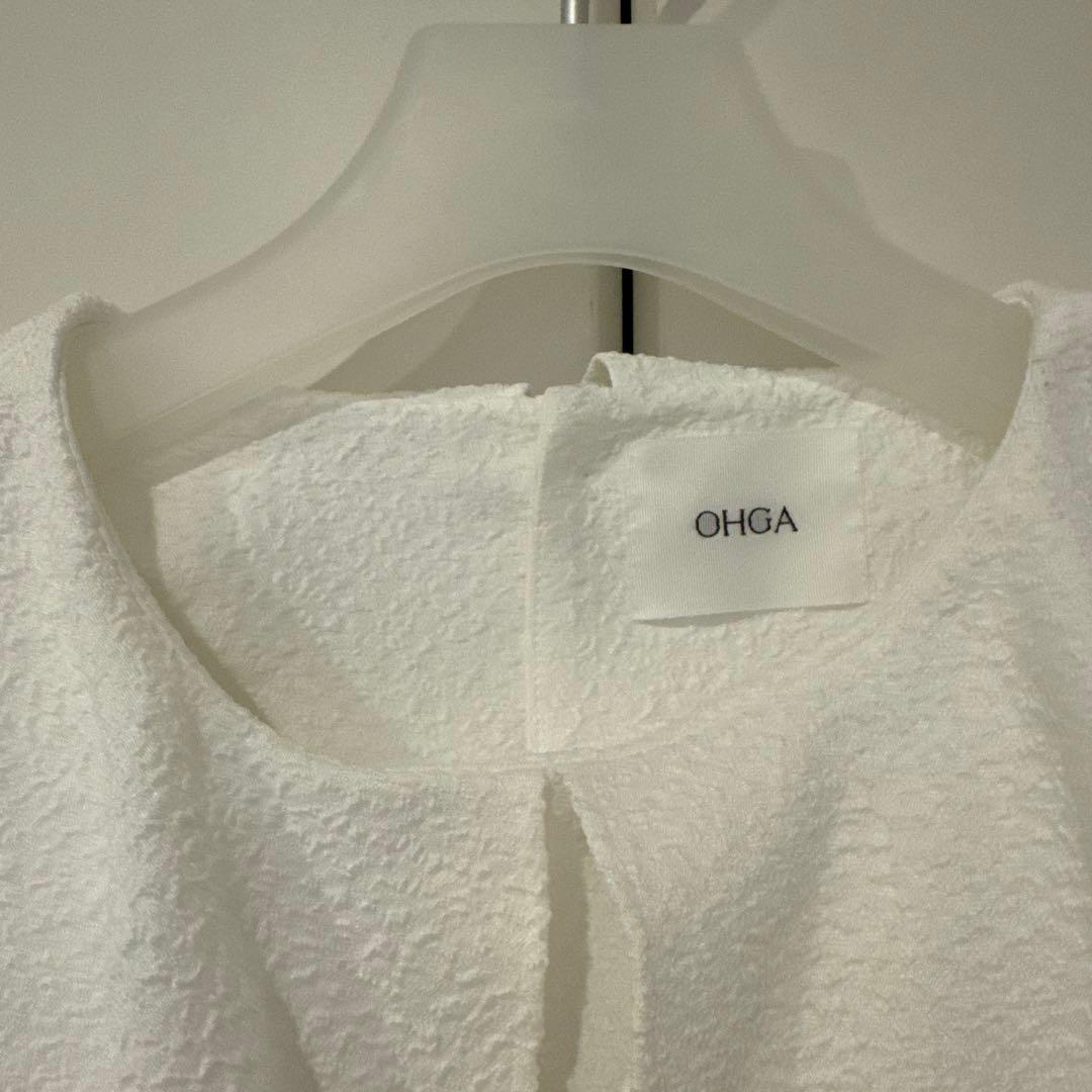 新品未使用　OHGA BIG COLLAR BLOUSE ホワイト