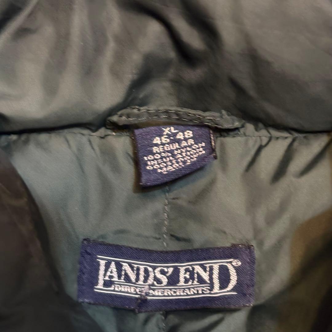 Lands' End ヴィンテージ ダウンベスト キルティングベスト 希少サイズ