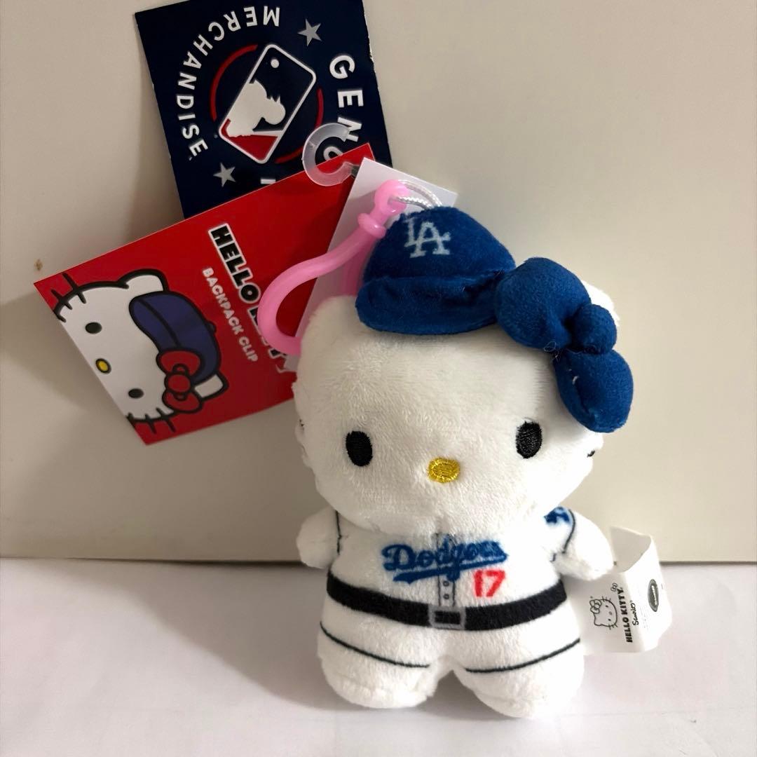 ハローキティ×ドジャース大谷翔平　マスコットキーホルダー MLB公式