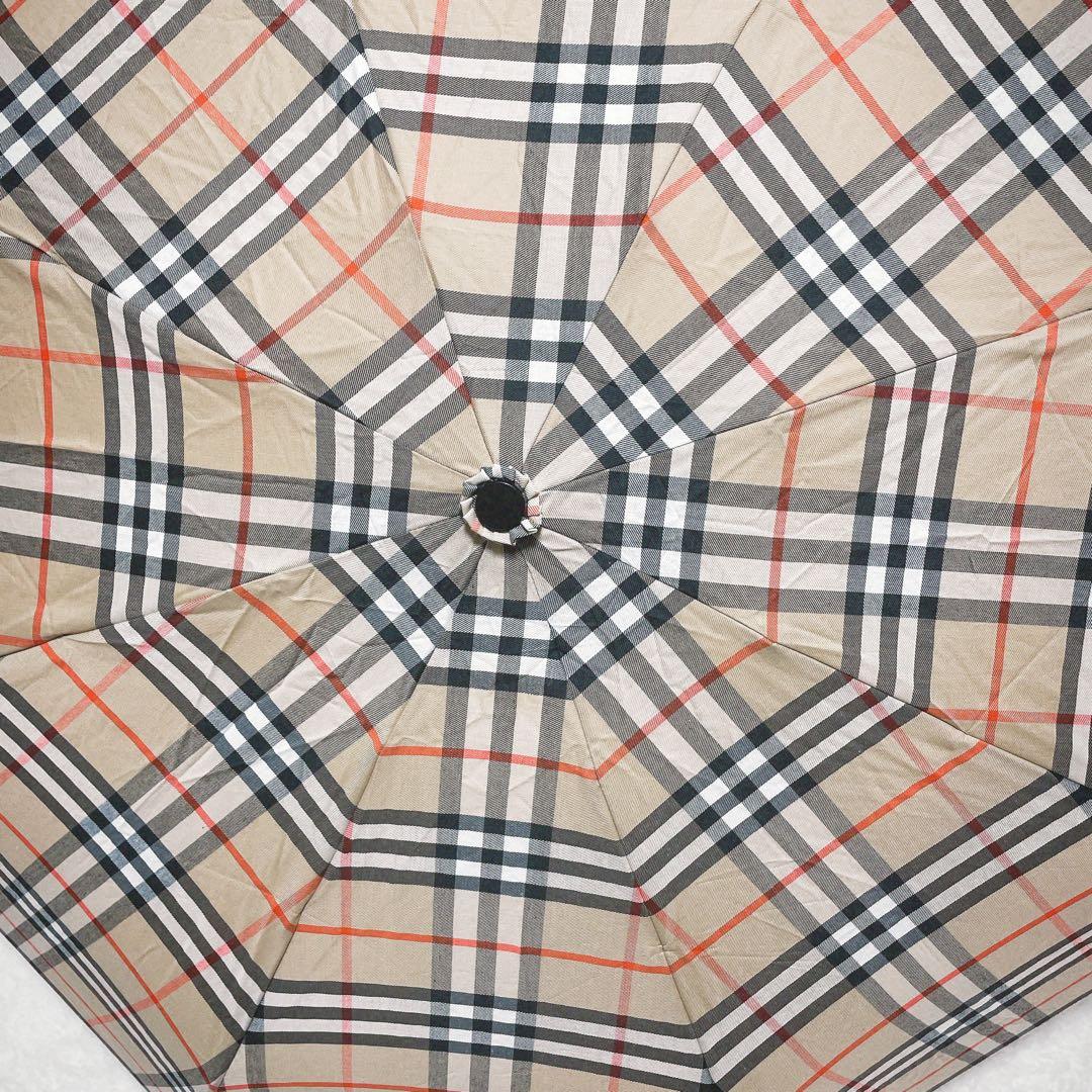 【美品】Burberrys バーバリーズ 折りたたみ傘 ノバチェック ベージュ