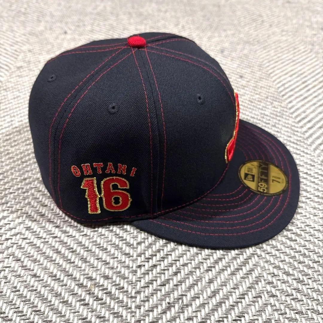 侍ジャパン　59FIFTY キャップ　7 3/8　大谷翔平　刺繍入り